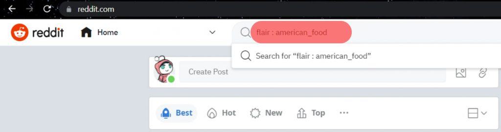 Using Reddit's Search Bar To Find Flair