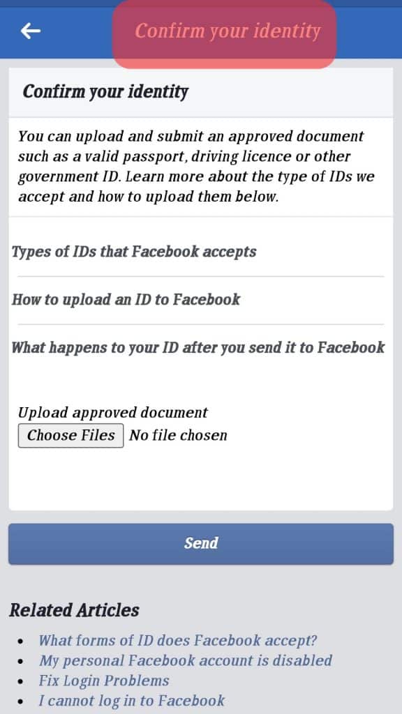 Verifying Your Identity With Facebook