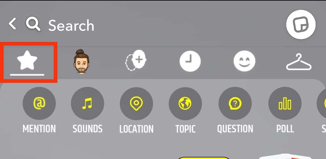 View Through The List Under The Star Tab