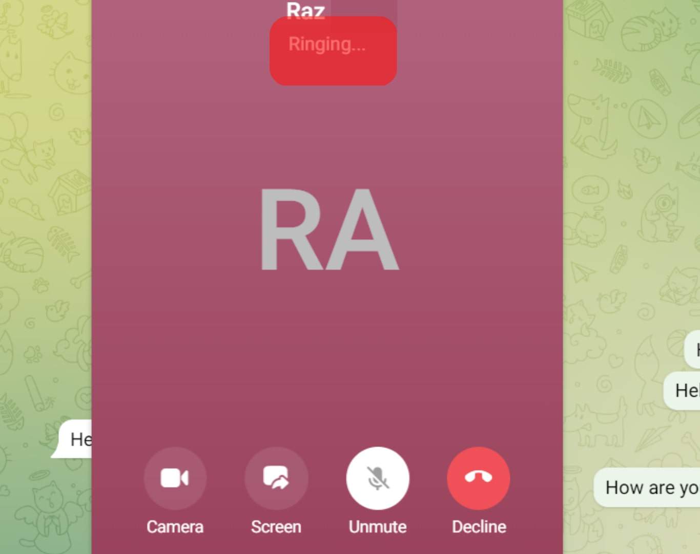 Wait For The Person To Receive Call