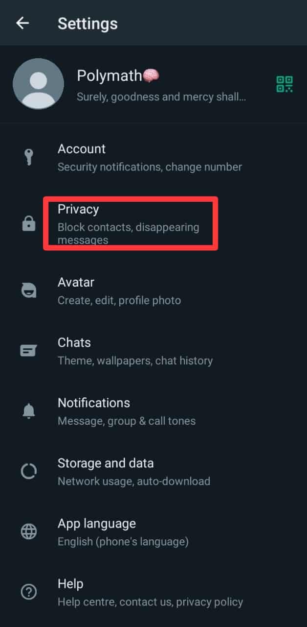 Whatsapp Privacy