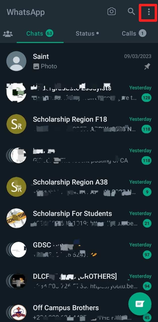 Whatsapp Three Dots In The Top Right Corner 1