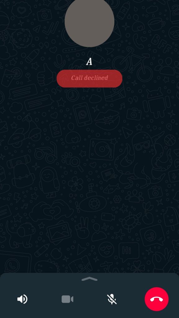 Whatsapp Call Declined