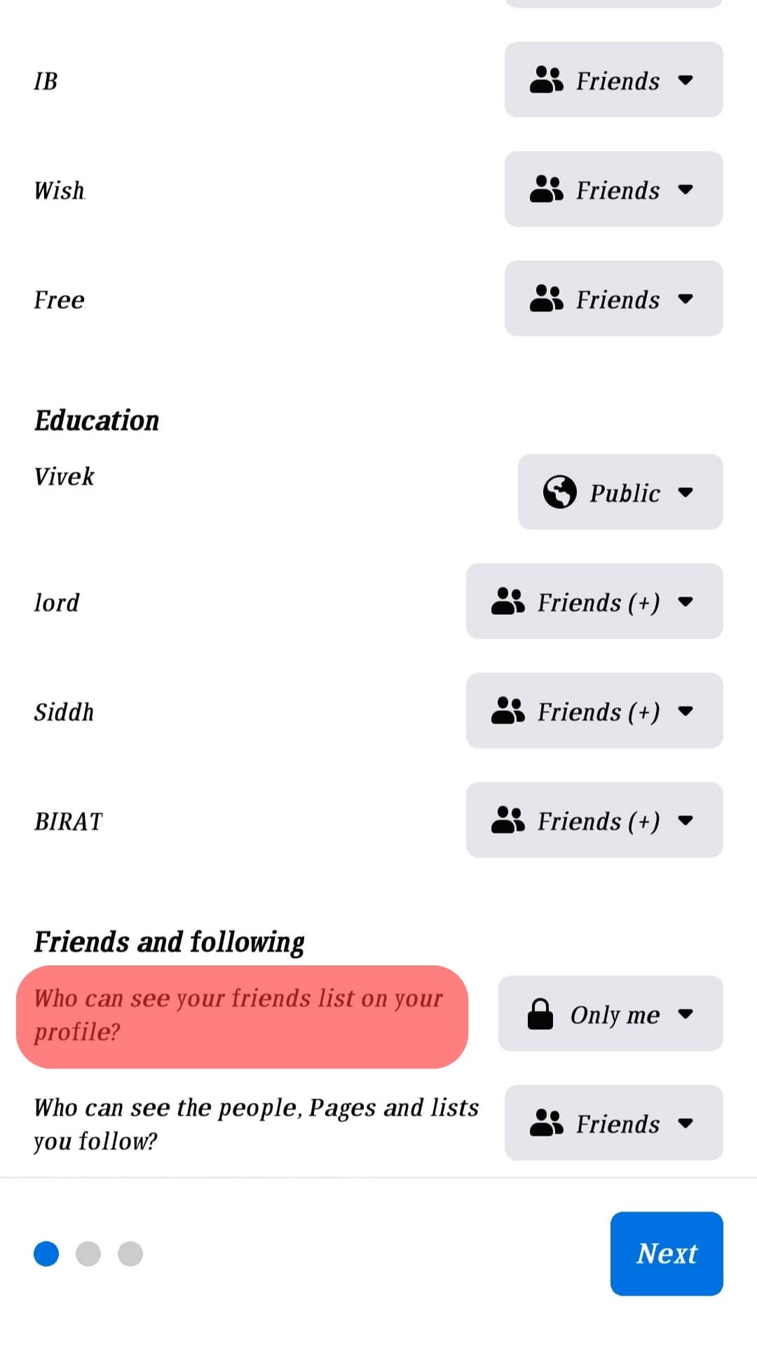 Who Can See Your Friends List