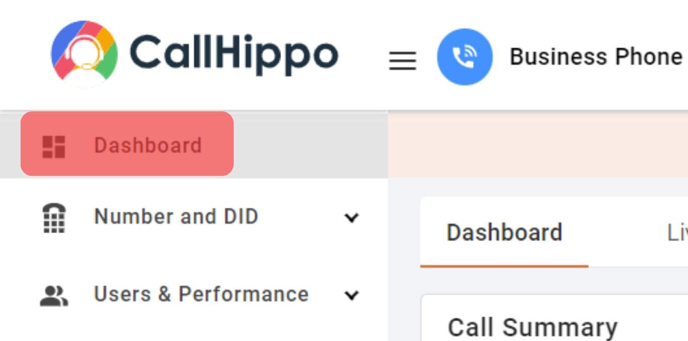 You Can See The&Nbsp;Callhippo Dashboard.