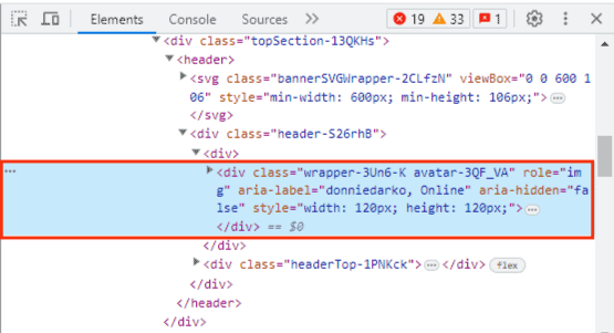 You Will Notice The Code Being Highlighted On The Elements Tab