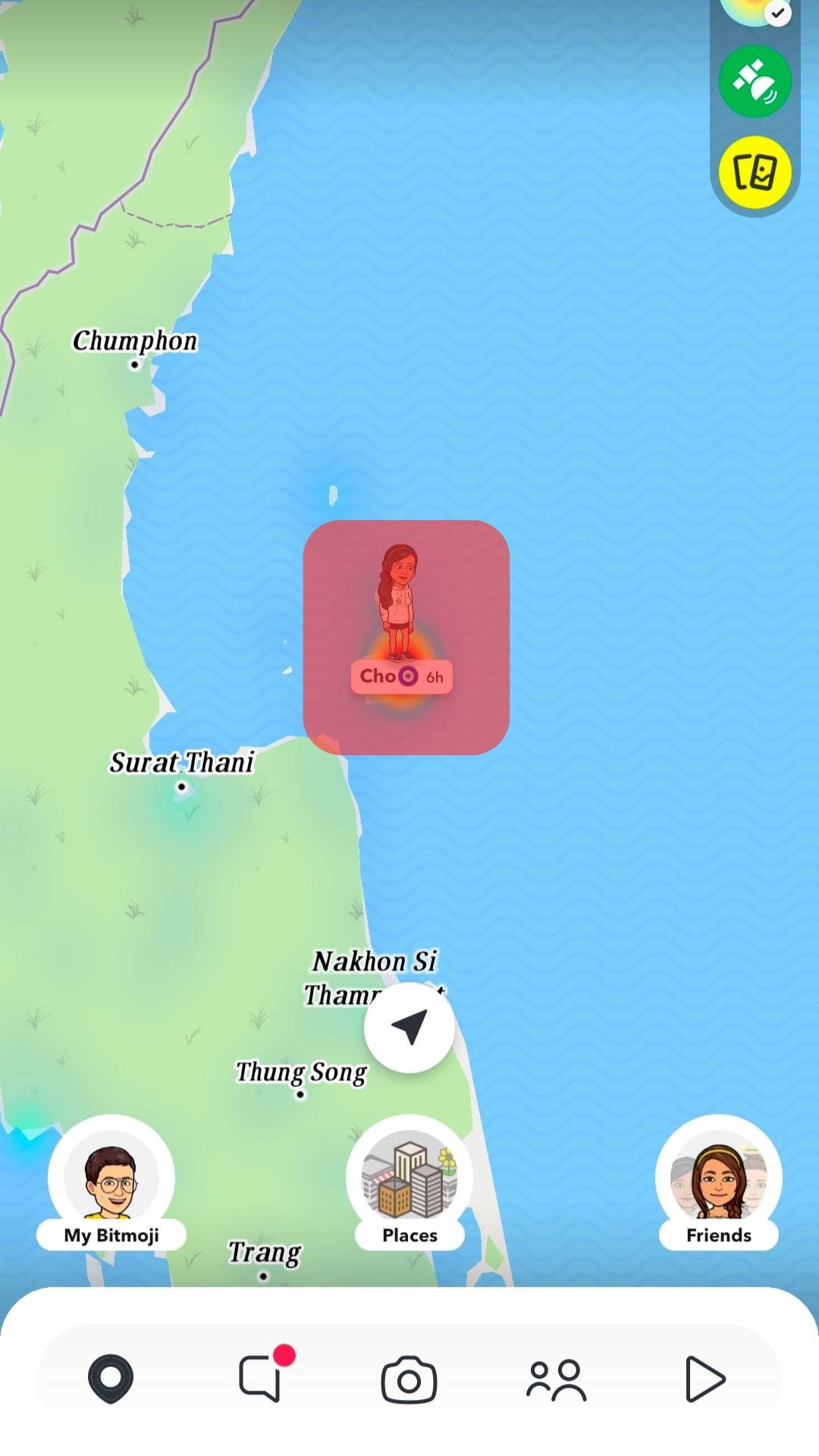 You'll Get The Bitmojis Of Friends Over The Map.