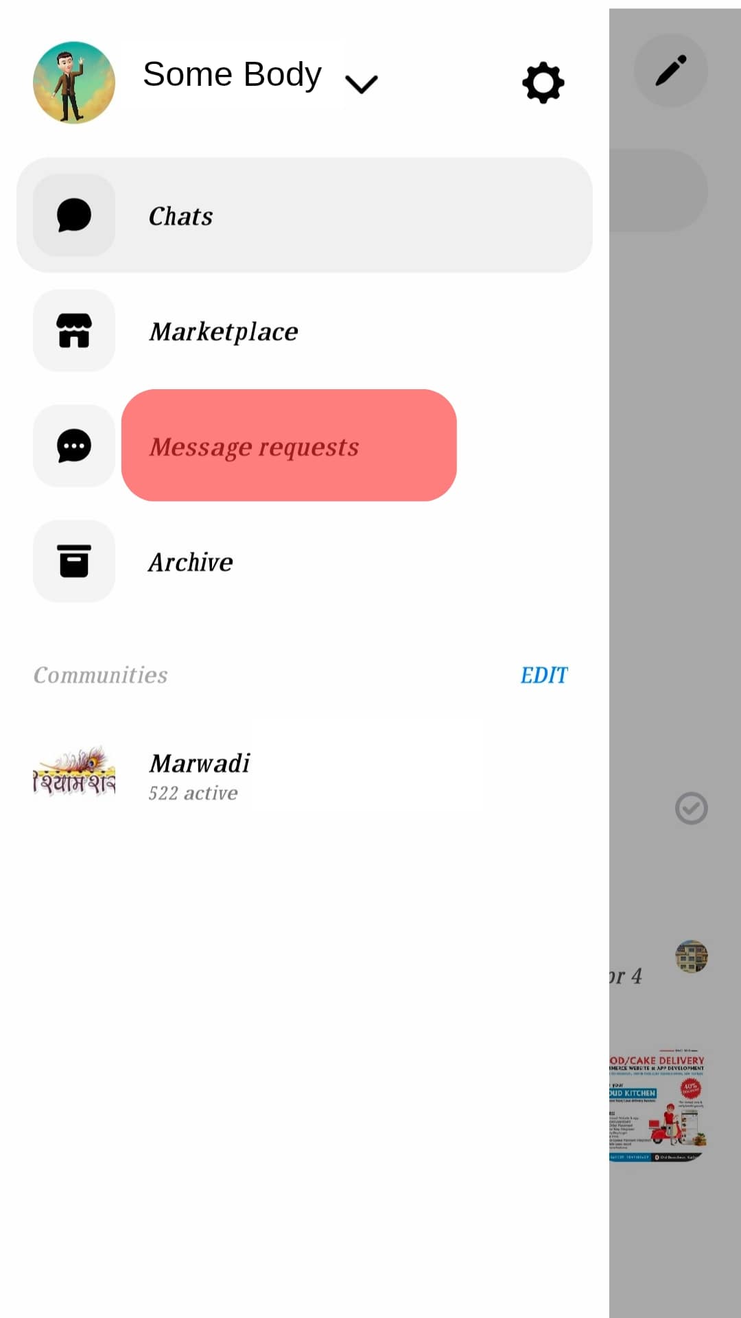 Your Message Is In The Message Request