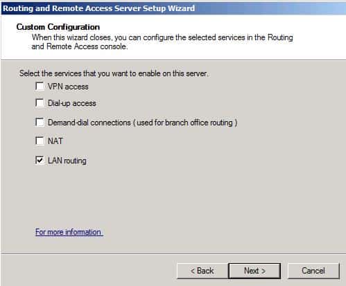 Enabling LAN Routing on Windows Server 2008 R2 - 86