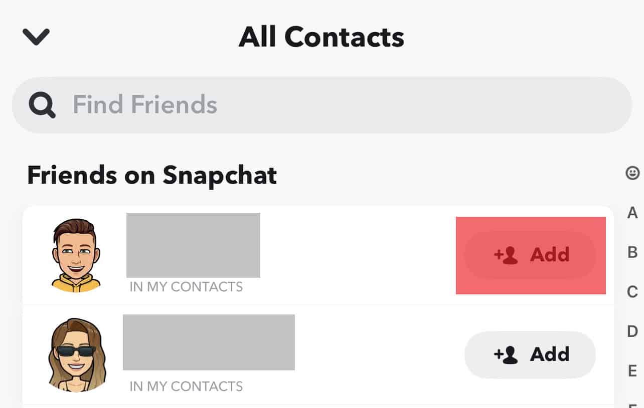 Add A Contact On Snapchat