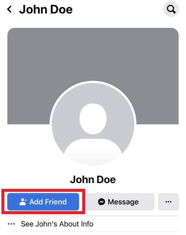 Adding A Friend On Facebook