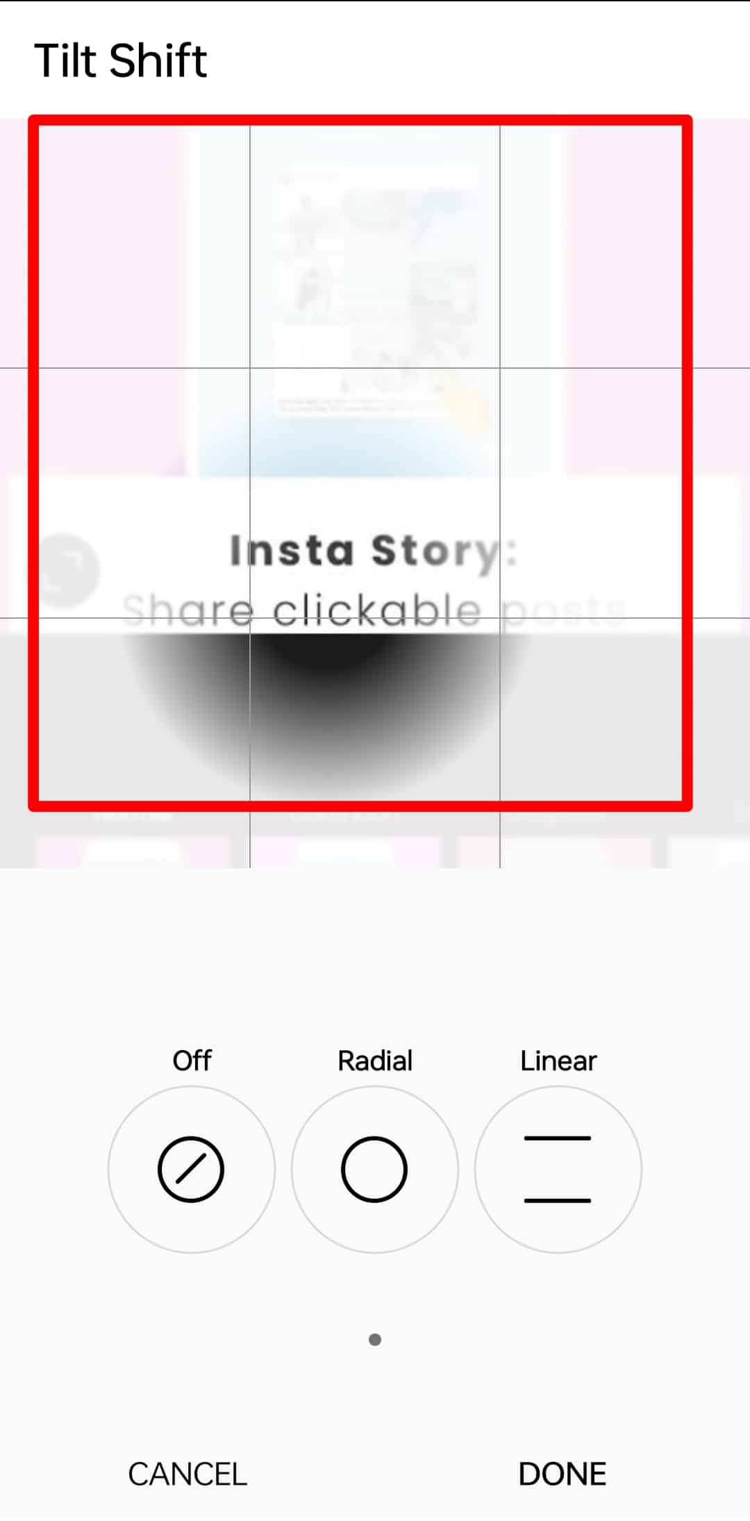 Adjust Where The Blur Boundaries Reach Instagram