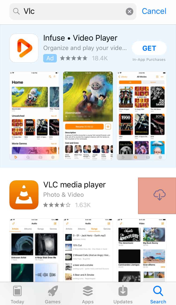 Appstore Get Vlc