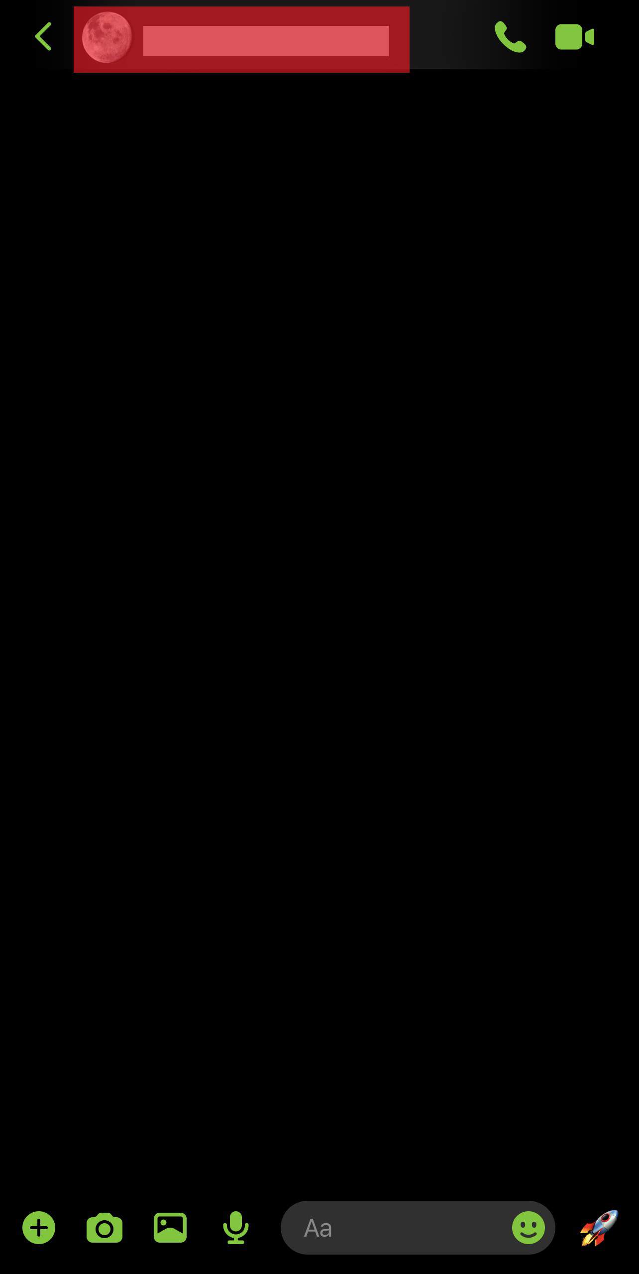 Chat Header On Messenger