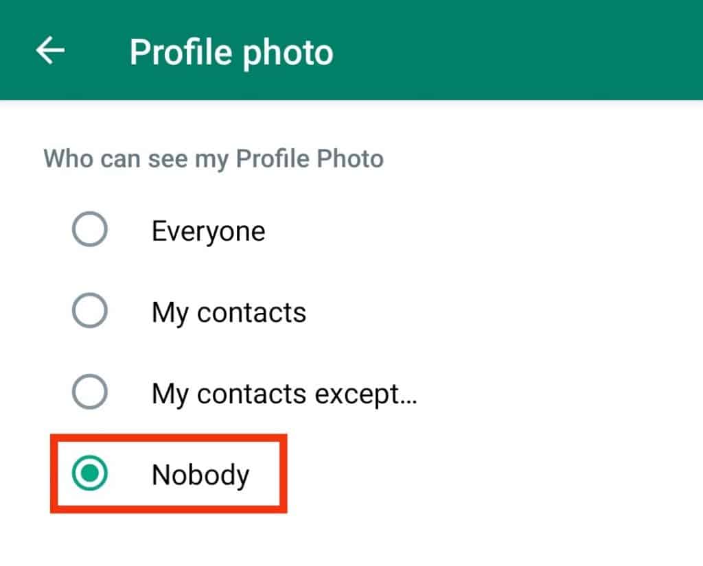 Choose The Option For Nobody
