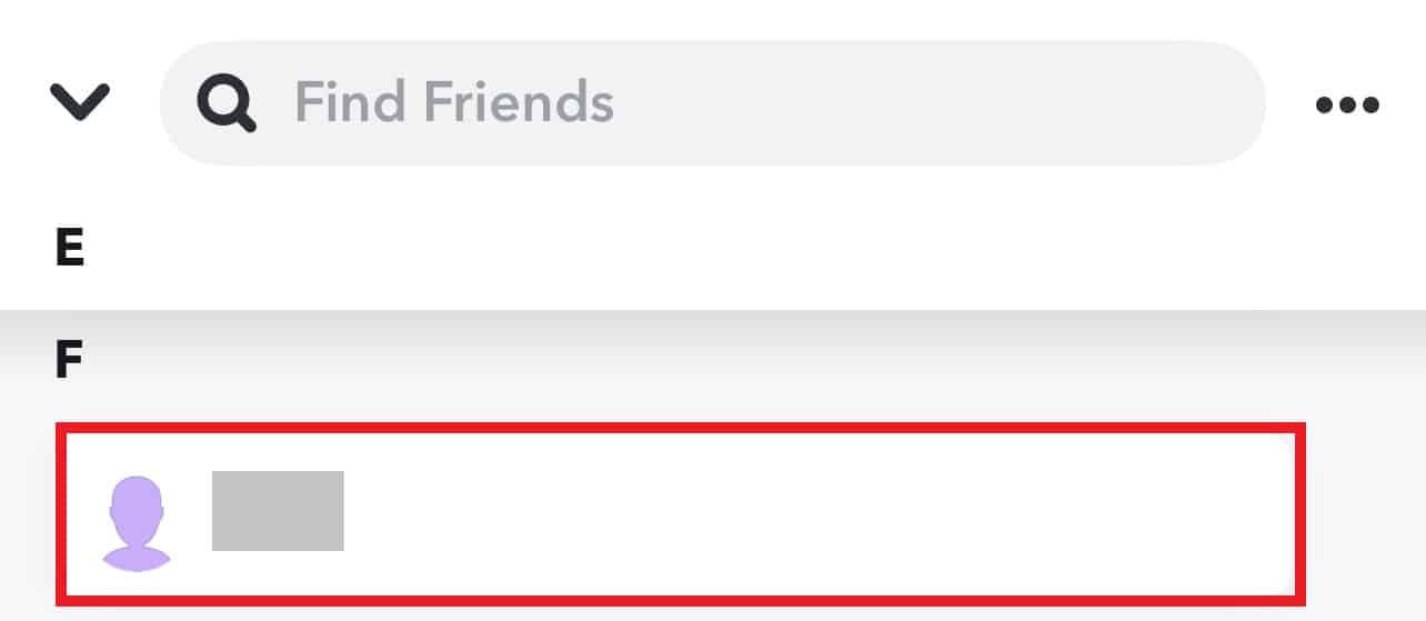 Choose A Friend From Snapchat Friend List