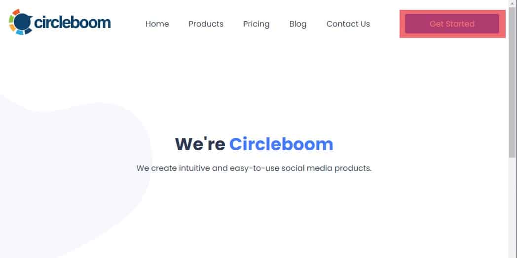 Circleboom Get Started Button