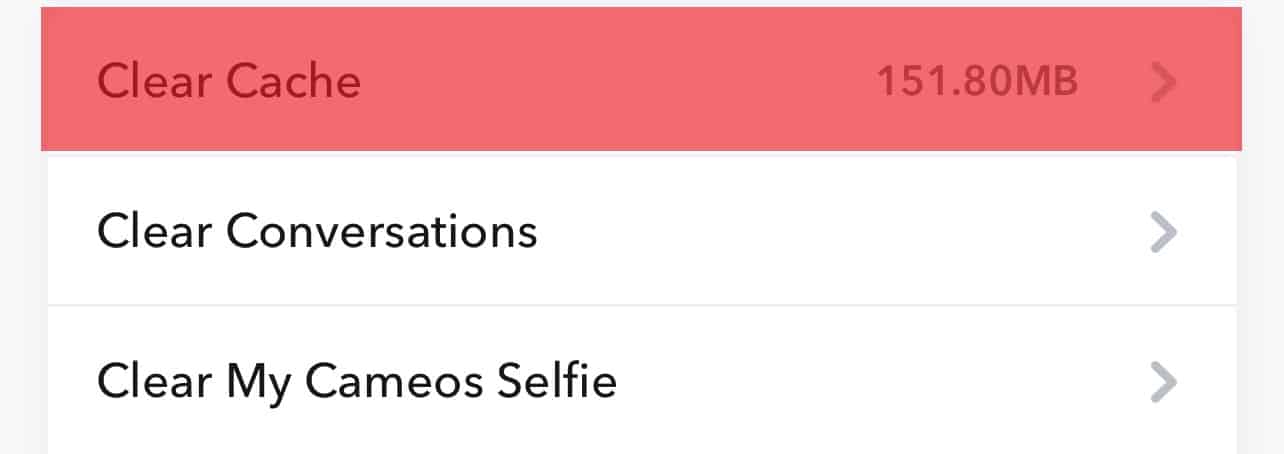 Clear Cache On Snapchat