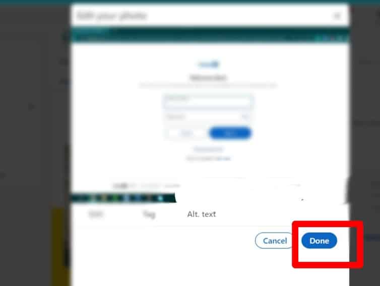 Click On Done At The Bottom Linkedin Web