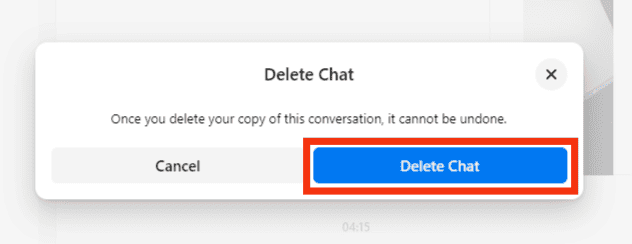 Click The Confirm Delete Option