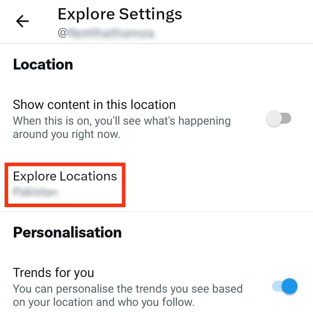 Click The Explore Locations