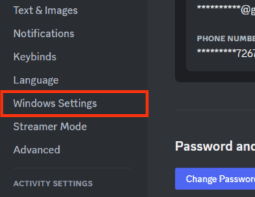 Click The Window Settings Option