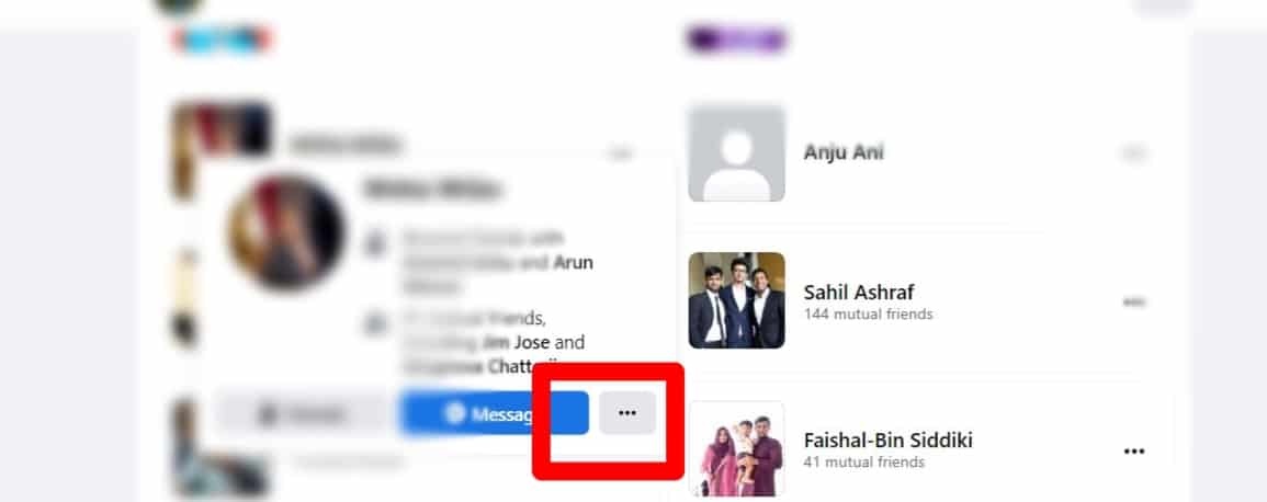 Click The More Option Facebook Web