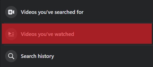 Click On Videos You've Watched