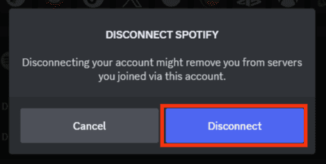 Clicking On Disconnect