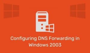 Configuring Dns Forwarding In Windows 2003