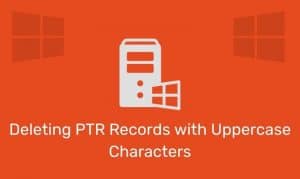 Delete Ptr Records With Uppercase Characters