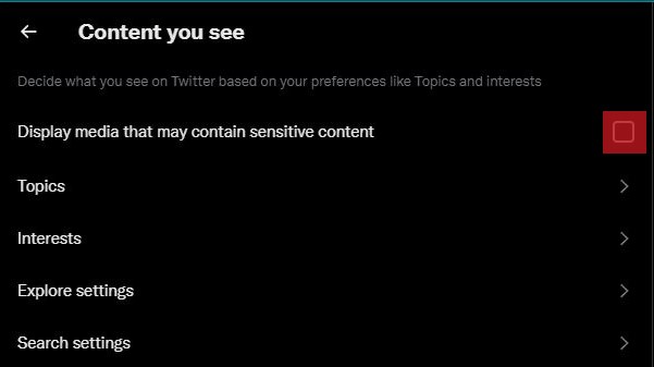 Display Media That May Contain Sensitive Content On Twitter Web