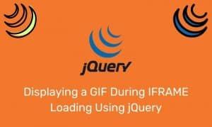 Displaying A Gif During Iframe Loading Using Jquery