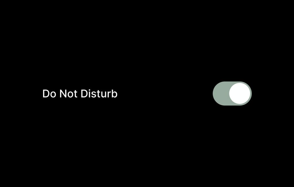 Do Not Disturb Mode