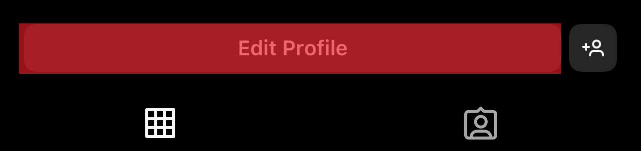 Edit Profile Button On Instagram