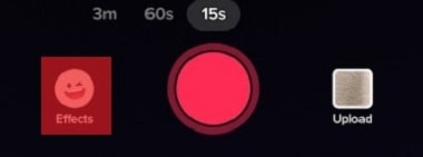 Effects Button In Tiktok