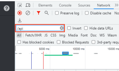 Enter Api To Filter The Requests