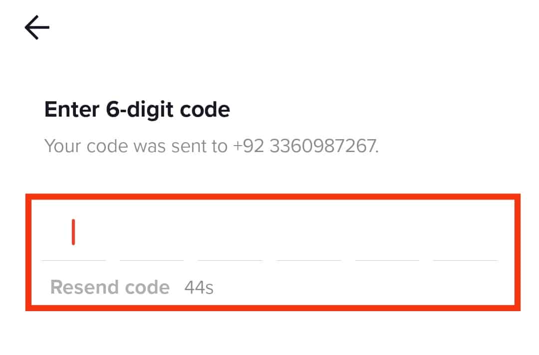 Enter That 6-Digit Code
