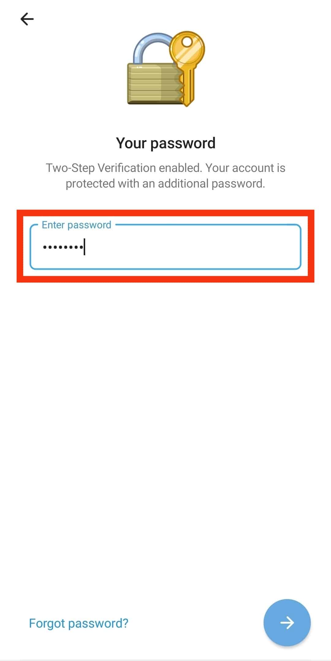 Enter Your Password