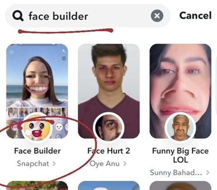 Face Builder Filter On Snapchat