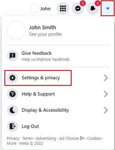 Facebook Account Settings