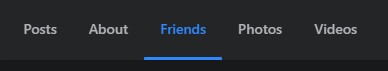 Facebook Friends Tab