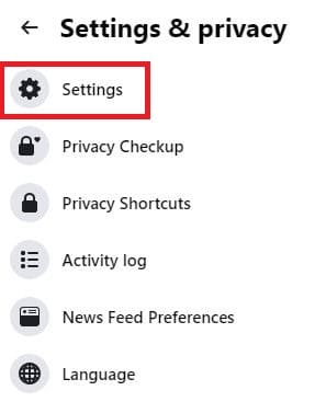 Facebook Settings And Privacy Options