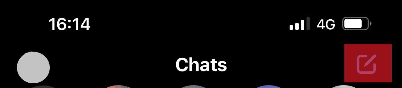 Facebook Messenger New Chat Button