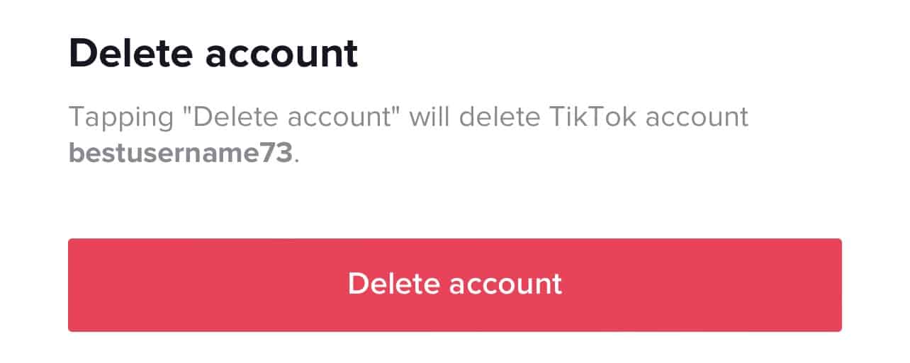Final Delete Account On Tiktok