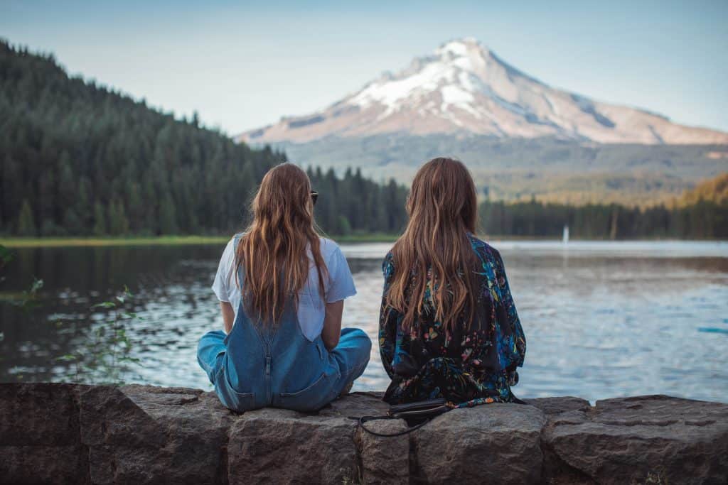 Friends Sitting