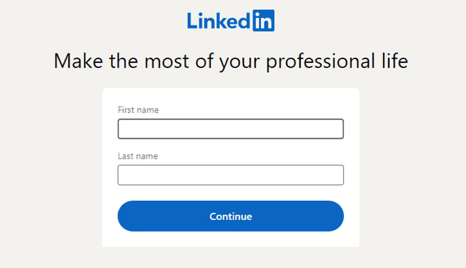 Fill In Necessary Information On Linkedin To Join