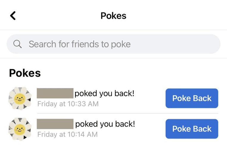 You Can Poke Your Friend Back After They Poke You