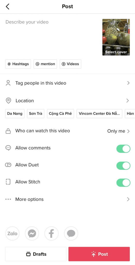 Post Your Video To Tiktok