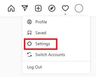 Settings On Instagram Web App